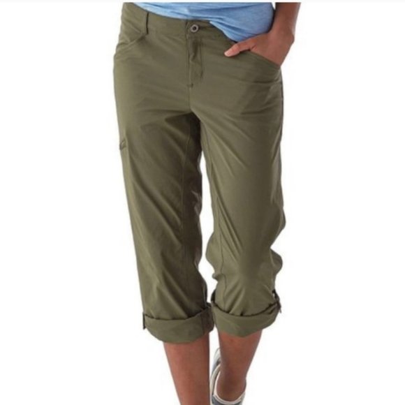 Patagonia Pants - Patagonia Tan Hiking Pants Roll Up Size 12
